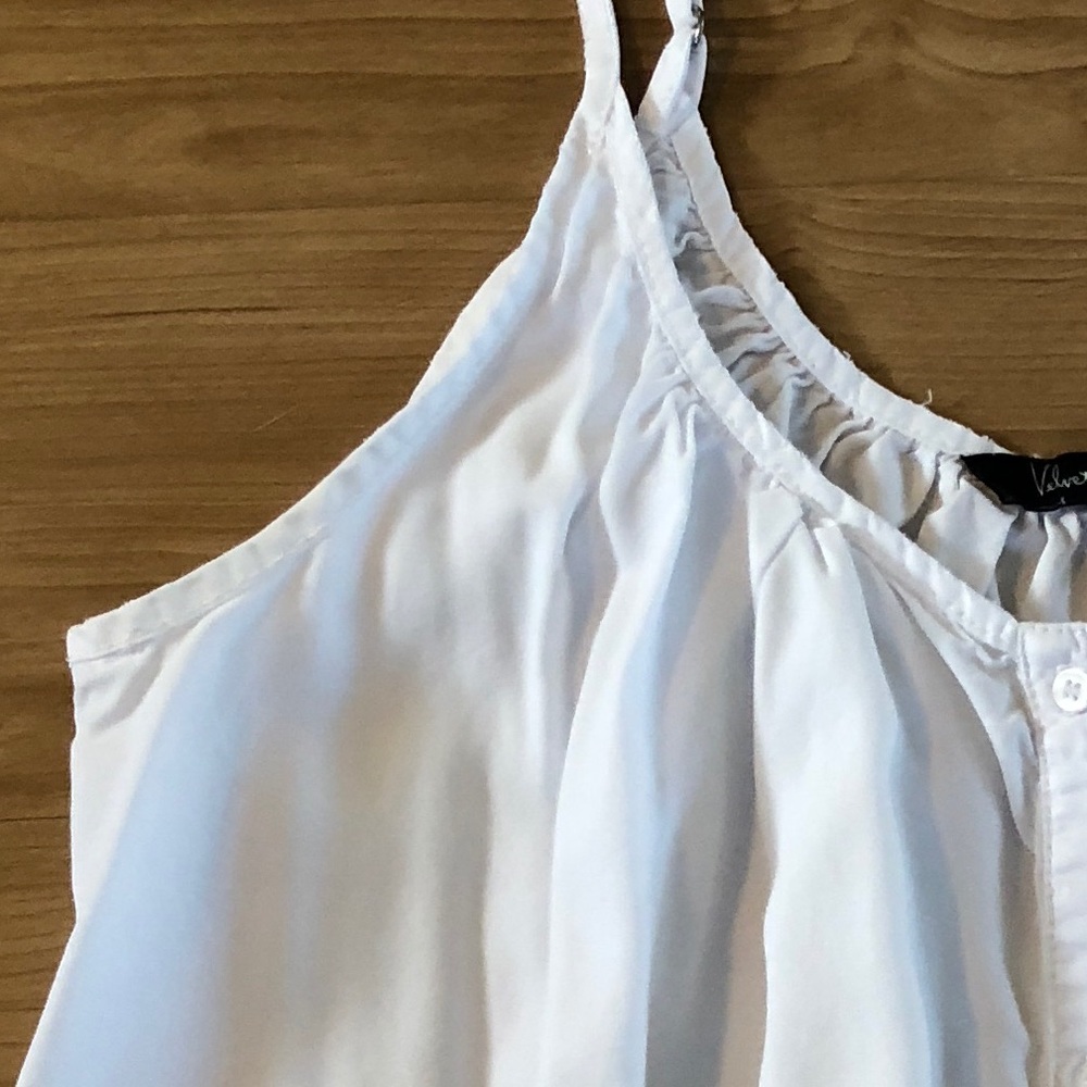 Velvet Heart button up strappy tank XL